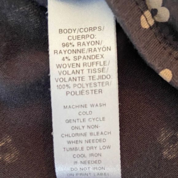 LOFT Scoop Neck Ruffle Sleeveless Tank Top SMALL - Picture 4 of 7